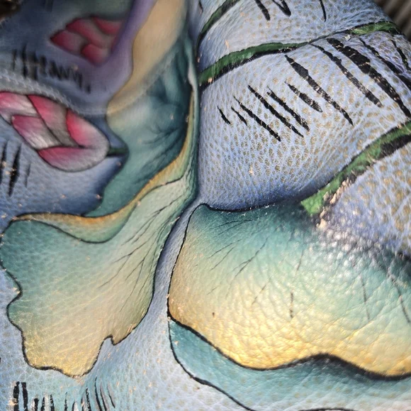 BEAUTIFUL  ALL LEATHER BUCKET KOI BAG Large - Picture 11 of 16